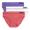 Lively Lavender; White; Pink Begonia, variant on Originals Women's Seamless Rib Bikini Underwear, 3-Pack