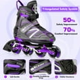 thumbnail image 4 of Cifaisi Adjustable Inline Skates with Illuminating Wheels for Kids,Girls and Boys,Size 3-5, 4 of 7