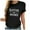 Black, variant on WREESH Mother's Day Mama Shirts Women's Short Sleeve Round Neck Graphic Printed Loose Tops Dark Blue