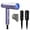 Purple, variant on AirFold - Ionic Foldable Dryer   Blowout Brush Set with 2 Detachable Heads