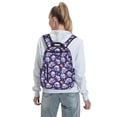 thumbnail image 5 of Yiaed cool flower Skull Print Lightweight Backpack Travel Backpacks Hiking Daypack for Women Men, 5 of 5