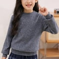 thumbnail image 2 of ShomPort Sweaters For Girls Boys Half Turtleneck Pullover Warm Soft Knitwear Long Sleeve Casual Sweater, 2 of 5