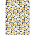thumbnail image 2 of Unique Loom Comfort Mat Collection - Eggs (2'  x 3' Rectangle Black and White/Yellow), 2 of 6