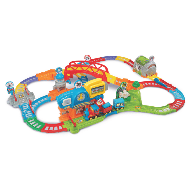 VTech Super circuit train éducatif + Adam train marchand - Version francaise, 1.5+ Ans VT 1ST TRAIN SET FRE
