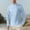 Light Blue, variant on Men's Linen Shirts Long Sleeve Stand Collar Quarter Button Pullover Tops Fall Winter Fashion Casual Blouses Comfy Solid Tops Army Green XXL