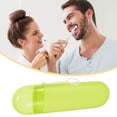 thumbnail image 3 of Unique Bargains Portable Toothbrush Case with Hook Traveling Toothbrush Holders Case Plastic Yellow 8.07"x2.36"x1.38", 3 of 7