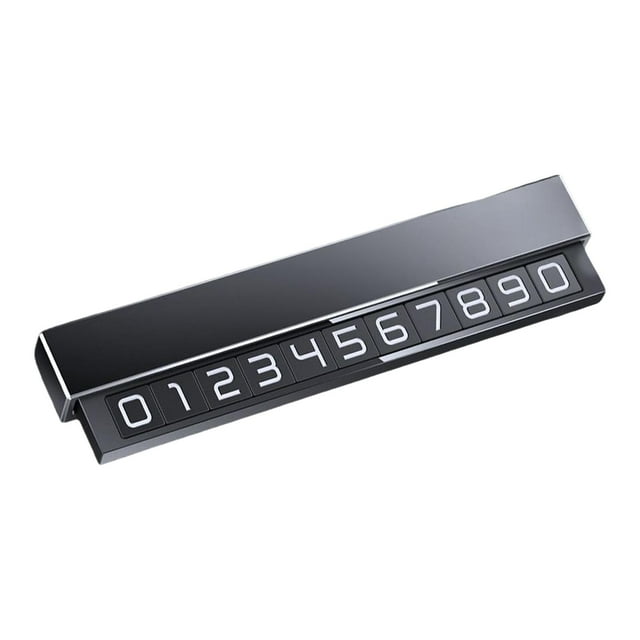 Señal de estacionamiento temporal para automóviles, piezas de diseño de automóviles para estacionamiento de tablero de automóviles Gris Macarena Tarjeta de Estacionamiento Temporal