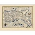 thumbnail image 2 of Ortelius 18x15 White Modern Wood Framed Museum Art Print Titled - Neopolitan Region Italy - Ortelius 1574, 2 of 4