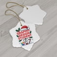 thumbnail image 4 of Graphic Design Student Ornament, Christmas Ornament 2025, Personalized Gift for Graphic Design Student Class Ceramic Snowflake Ornament Keepsake for Him or Her 211or26, 4 of 5