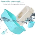 thumbnail image 4 of Cat Litter Box Top Entry Grid Cat Toilet Large Cat Sand Basin Anti-Splash Cat Supplies Automatic Deodorant Litter Box Cat Litter Tray Toilet Box (Color : Pink), 4 of 6