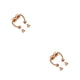 thumbnail image 1 of Jumpingount 5 pares de anillos de nariz falsos de acero inoxidable para el tabique, joyería para el cuerpo de piedra imán de roca, aro clásico, Oro rosa 2piezas, 1 of 6