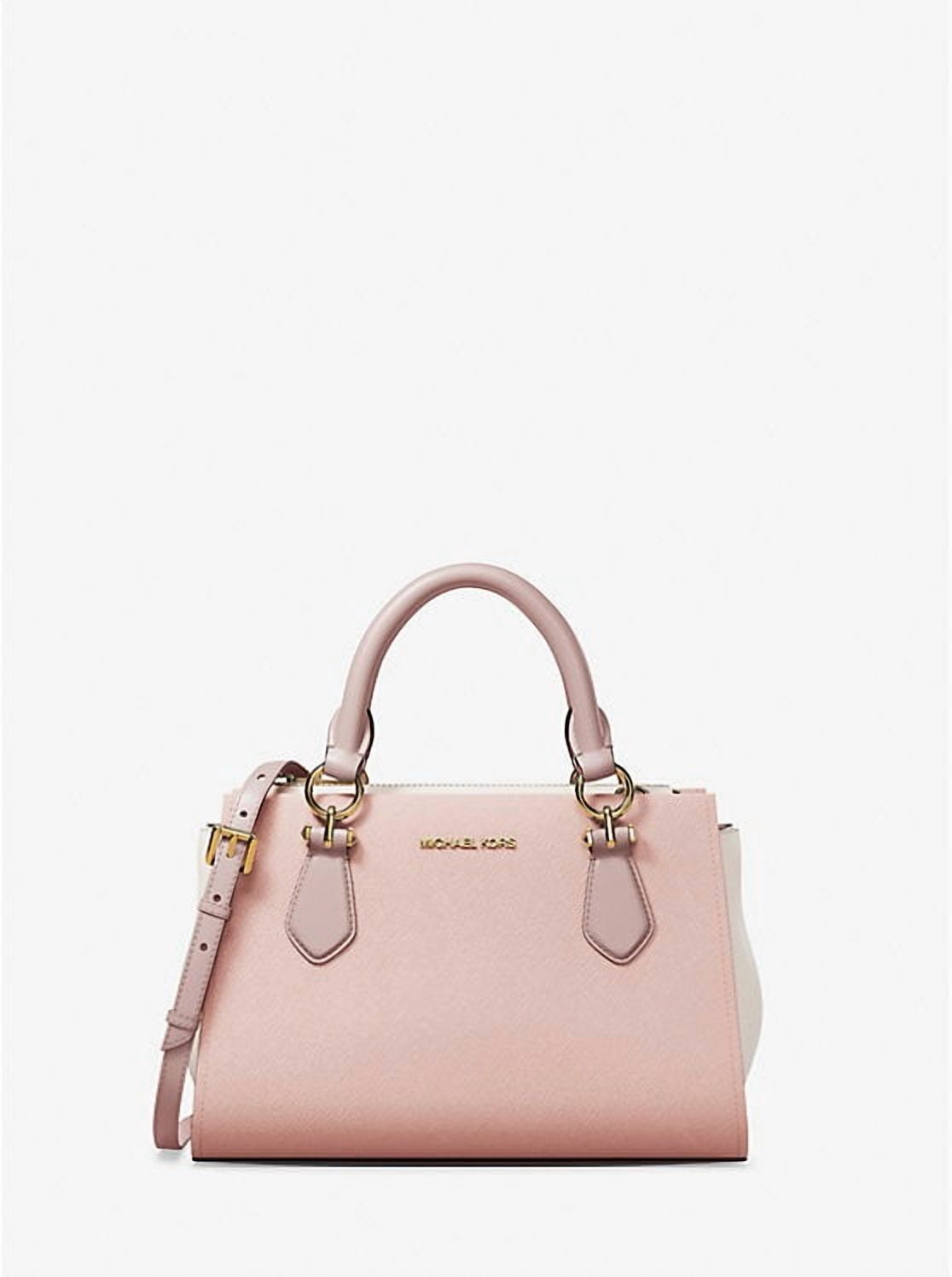 Michael Kors Women's Leather Logo Handbag, Brown, 15