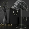 thumbnail image 3 of CNKOO Hat Holder Multifunctional Decorative Clear Acrylic Wig Holder Rack Hat Display Stand with  Base Home Organizer, 3 of 9