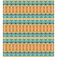 thumbnail image 3 of Southwestern Duvet Cover Set Twin Size, Striped Backdrop with Geometric Tribal Motifs Native Mexican Cultural Heritage, Decorative 2 Piece Bedding Set with 1 Pillow Sham, Multicolor, by Ambesonne, 3 of 3