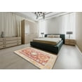 thumbnail image 4 of Ahgly Company Indoor Rectangle Traditional Sunrise Orange Persian Area Rugs, 8' x 10', 4 of 6