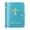 Blue, variant on Catholic Holy Card Holder with 54 Prayer Cards, Faux Leather Pocket Prayer Card Organizer with Snap Closure for Religious Cards Memorial Cards Black