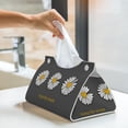 thumbnail image 6 of Sikiie Keep Life Simple Daisy Flower Leather Tissue Box Cover Rectangle, Long Tissue Box Cover, Tissue Box Holder, Tissue Holder for Bathroom, 6 of 7