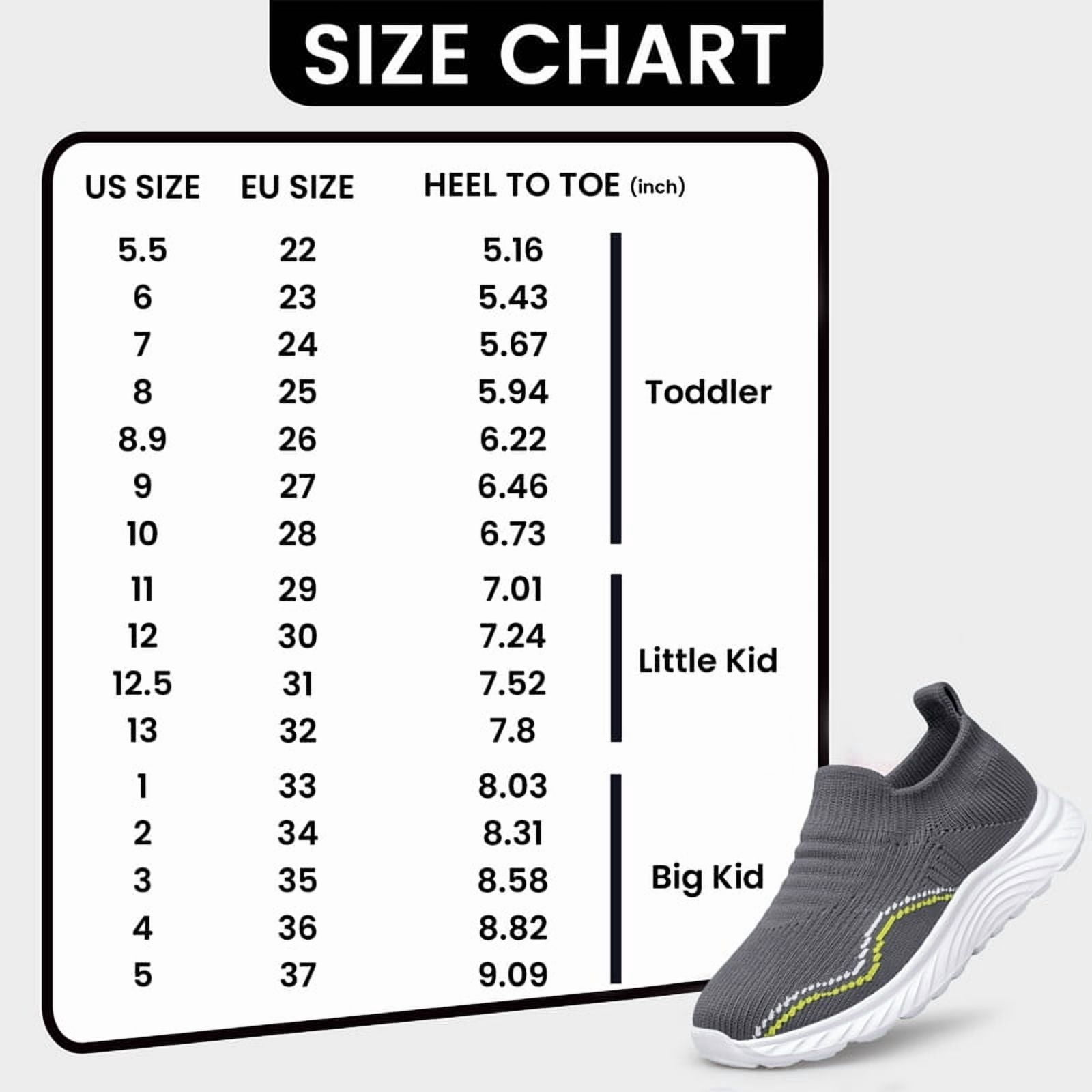 vibdiv Boys Girls Shoes Tennis Running Sneakers Breathable Non-Slip Kids Shoes Grey Little Kid Size 12.5