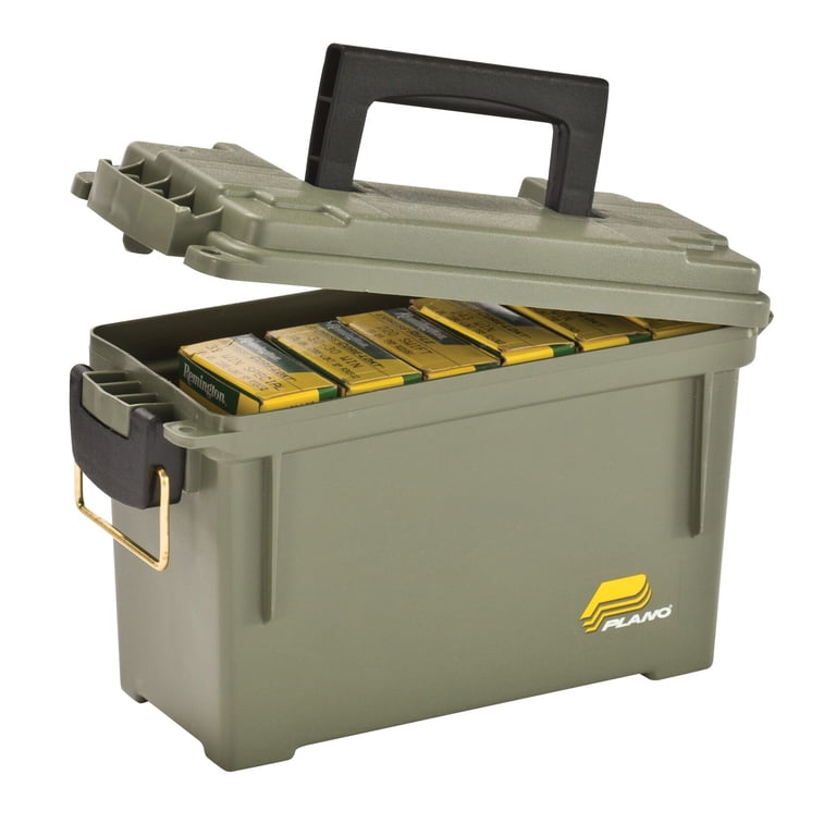 ammo can tackle box Plano, Field Ammo Box, OD Green, Small Plastic Ammo Storage