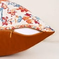 thumbnail image 6 of Boho Pillow Covers Square 18x18 Inch Set of 2, Orange Blue Throw Pillow Covers Velvet Carpet Pattern Decorative Pillowcase Ethnic Design Farmhouse Cushion Case for Sofa Couch Outdoor Decor, 6 of 6