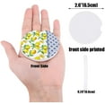 thumbnail image 2 of POGLIP Summer Fresh Yellow Lemon Flower Pattern Set of 6 Car Coaster for Drinks, Absorbent Ceramic Stone Coasters Cup Mat with Cork Base for Home Kitchen Room Coffee Table Bar Decor, 2 of 5
