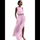 thumbnail image 1 of Conjuntos de 2 Piezas para Mujer: Chaleco de , Conjuntos Casuales Elegantes, Pantalones de Pierna con Abertura Alta. Rosa S, 1 of 7