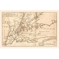 thumbnail image 2 of Unknown 14x11 White Modern Wood Framed Museum Art Print Titled - New York -1776, 2 of 4