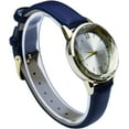thumbnail image 4 of Blekon Collections Japanese Quartz Womens Elegant Cut Crystal Bezel Leather Strap Watch, 4 of 5