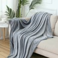 thumbnail image 1 of Manta Polar 150x200 Manta de sofá de gran tamaño Manta de franela de talla grande Manta Polar 150x200cm Manta Polar - Colcha Tacto Ultra Suave - Versailles (Lavable, Gris), 1 of 5