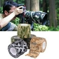 thumbnail image 4 of Cinta de camuflaje táctica autoadhesiva cinta de camuflaje al aire libre Ehuebsd caza tiro Arma de Rifle cubierta de envoltura elástica, 4 of 7