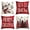 Red, variant on Sm:)e Snowman Let It Snow Christmas Winter Pillow Covers 20 x 20 Inch Set of 4 Red