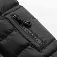 thumbnail image 5 of Men's Hooded Puffer Jacket with Multi Pockets Thickened Detachable Hood Winter Warm Cotton Down Coat (4XL, Black), 5 of 7