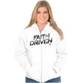 thumbnail image 4 of Jesus Holy Spirit Faith Driven Zip Up Hoodie Men's Women's Brisco Brands S, 4 of 6