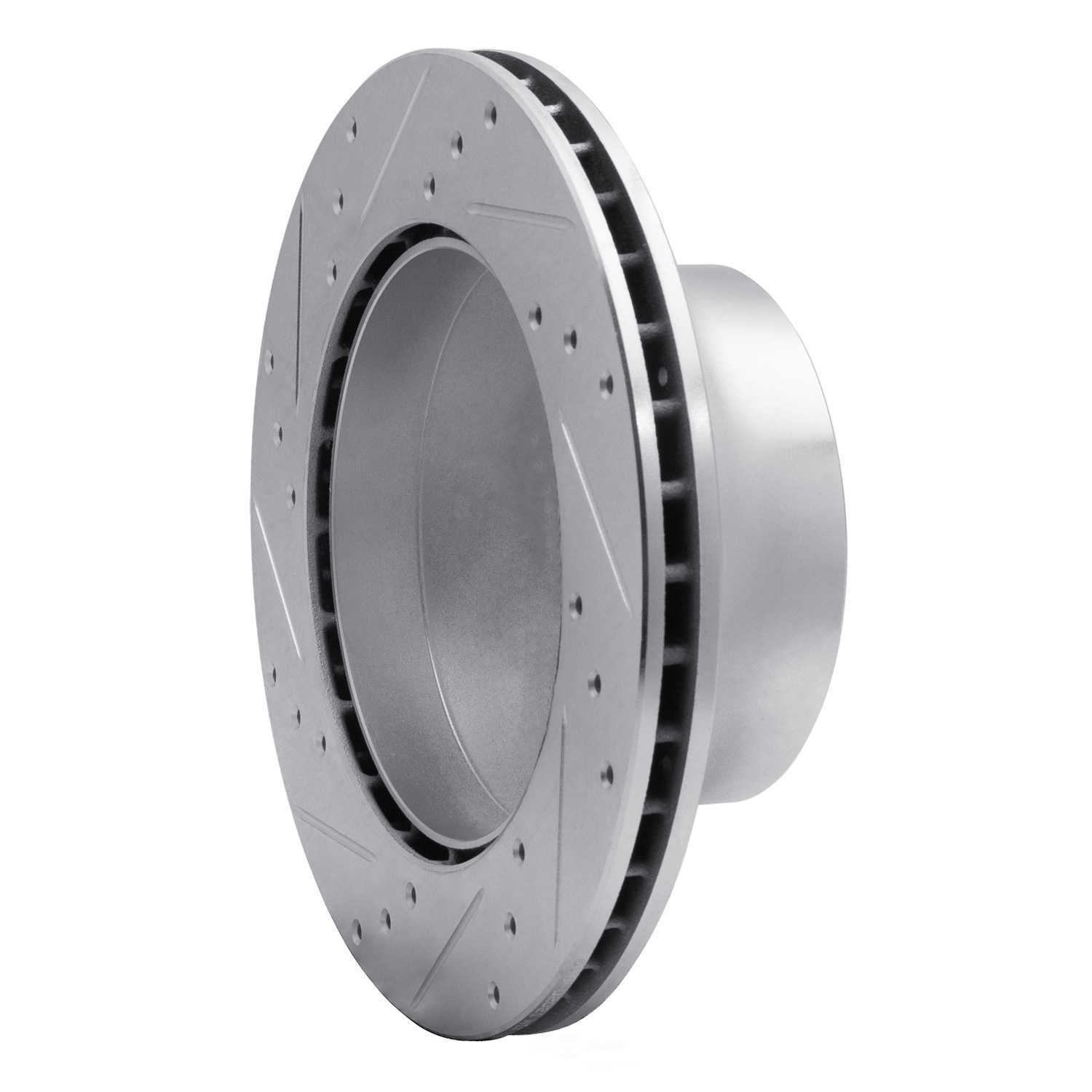 Dynamic Friction Company 631-02021R DFC Brake Rotor - Drilled And Slotted - Silver