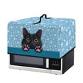 thumbnail image 2 of FOR U DESIGNS Cat Paw Blue Print Microwave Oven Dust Cover Dustproof Small Appliance Covers All-Season Microwave Oven Grill Covers Protector Home Decoration Accessories-S, 2 of 8