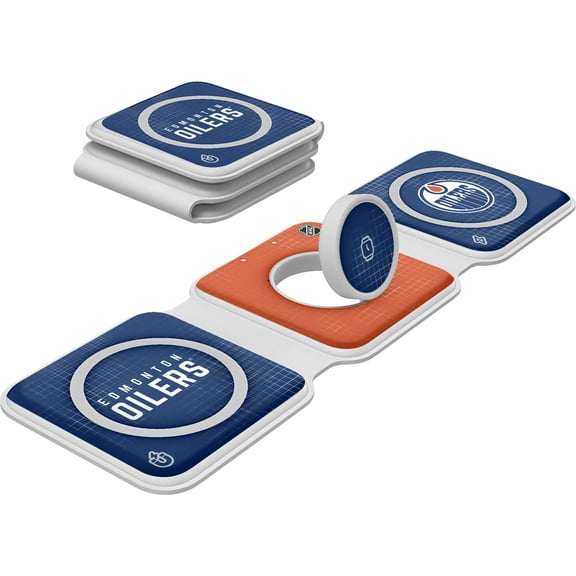 Keyscaper Edmonton Oilers 3-in-1 Foldable Charger