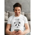 thumbnail image 2 of Steampunk Top Hat Panda T-Shirt Men -Image by Shutterstock, Male XX-Large, 2 of 4