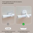 thumbnail image 5 of 6Pcs Without Drilling Adhesive Rod Brackets ABS Shower Curtain Rod Holders Hangers For Kitchen Bedroom Office, 5 of 8