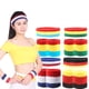 thumbnail image 2 of 1 Uds. Banda para la cabeza + 2 uds. Muñequeras elásticas antideslizantes banda de soporte para muñeca para deporte correr fútbol tenis, 2 of 3