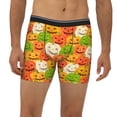 thumbnail image 2 of Salouo Cartoon Pumpkins Pattern Men's Boxer Briefs, Soft & Breathable Underwear Elastic Waistband Briefs for Men,1-Pack, 2 of 7