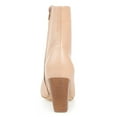 thumbnail image 3 of Journee Signature Womens Genuine Leather Hydra Almond Toe Stacked Ankle Booties, 3 of 8