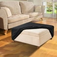 thumbnail image 2 of BH-JJSMGS Square Ottoman Cover Stretch Jacquard Knitted Slipcover, Thick Washable Footstool Protector with Elastic Bottom for Living Room, 2 of 6