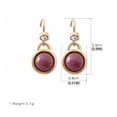 thumbnail image 3 of TopLLC Boucles d'Oreilles Mode Coréenne Café Rondes en Forme de Goutte Boucles d'Oreilles pour Femmes Boucles d'Oreilles Mode, 3 of 5