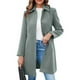thumbnail image 1 of Abrigo informal de manga larga sin capucha y chaquetas para mujer, elegante abrigo de invierno de color liso con solapa y manga larga, chaqueta de lana estilo guisante, blusa para mujer, 1 of 9
