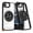 Black, variant on Phone Case Cover for Apple iPhone 17E /iPhone 16E Clear Transparent Back Hybrid with Rotating Ring Stand, MagSafe Compatible Shockproof Slim TPU PC (Green)