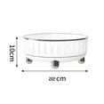 thumbnail image 4 of 360-Degree Rotating Makeup Organizer for Dresser, Cosmetic Storage with Compartments for Perfumes,White,B, 4 of 5
