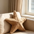 thumbnail image 5 of Summer Ocean Style Nautical Shaped Decorative Pillows Knit Fabric Fish Throw Cushions, Themed Pillows for Sofa Bedroom Beach House Decoration, Coastal Marine Home Decor, 5 of 6