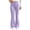 Purple, variant on BXJX Girls Yoga Leggings 10-12, Sports High Stretch Elastic Waist Slim Flare Pants Purple