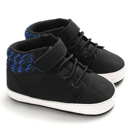Baby Boys Sneakers Autumn Anti-Slip Soft Soled First Walkers Shoes 0-18M