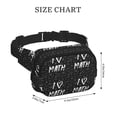 thumbnail image 4 of Disketp I love Math Riñonera de Doble Capa, Bolsa de Cintura Ajustable para Viajes, Correr y Senderismo, Riñonera Ligera para Hombre y Mujer, 4 of 9
